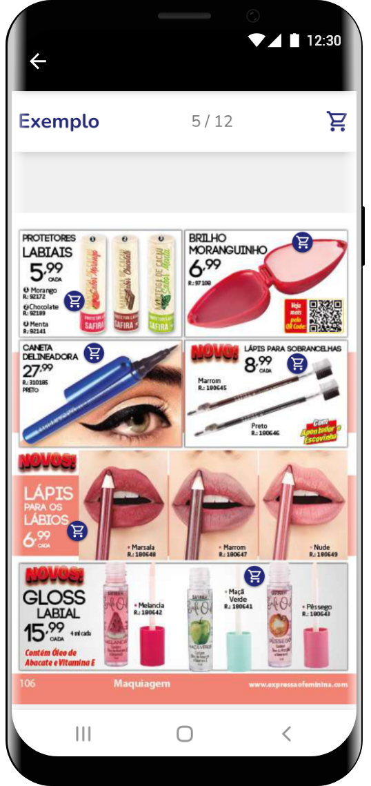 divulgação produtos