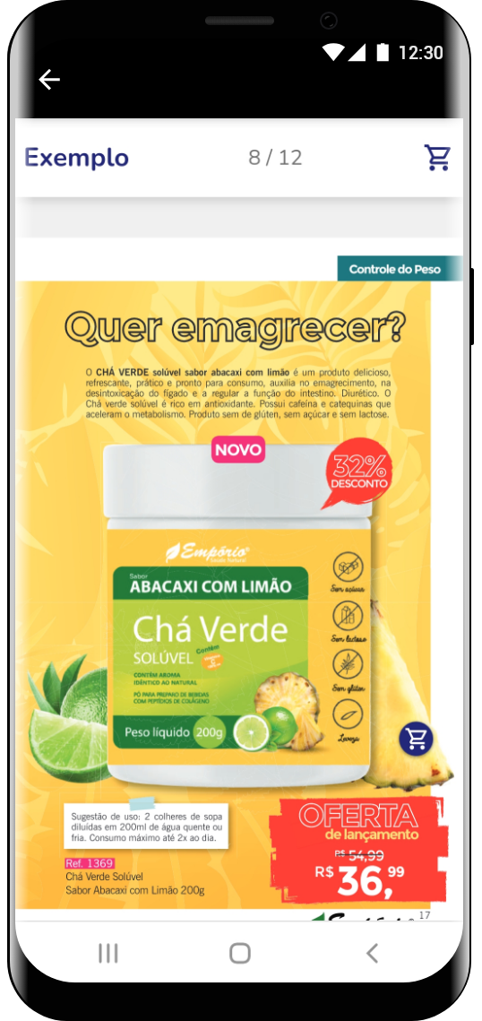 divulgação produtos