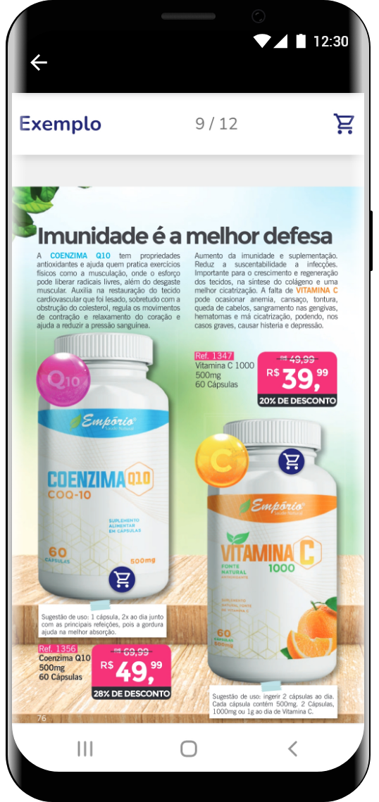 divulgação produtos