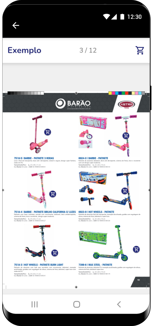 divulgação produtos