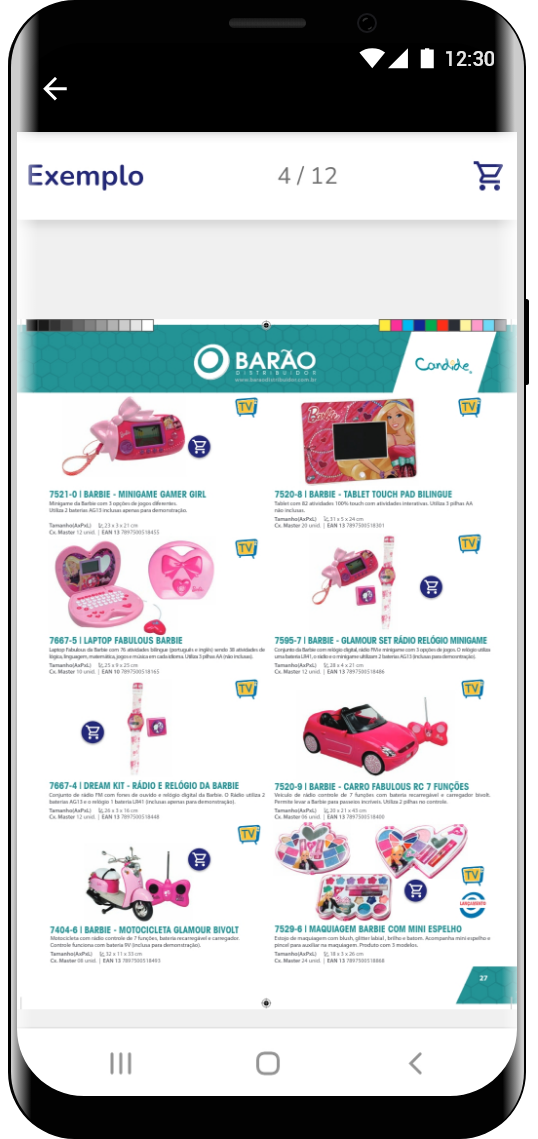 divulgação produtos